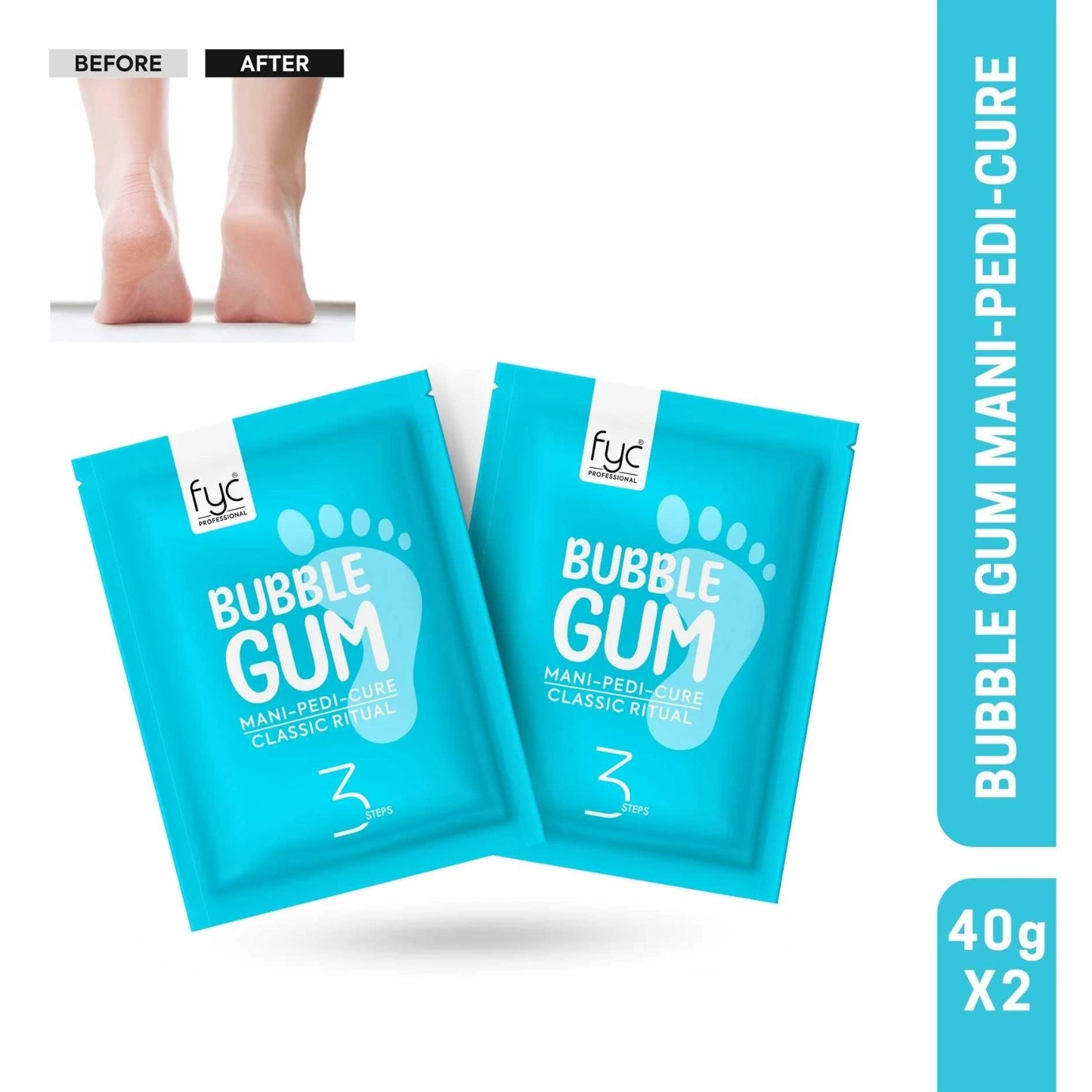 BUBBLE GUM 3 STEP MANI-PEDI-CURE – PACK OF 2