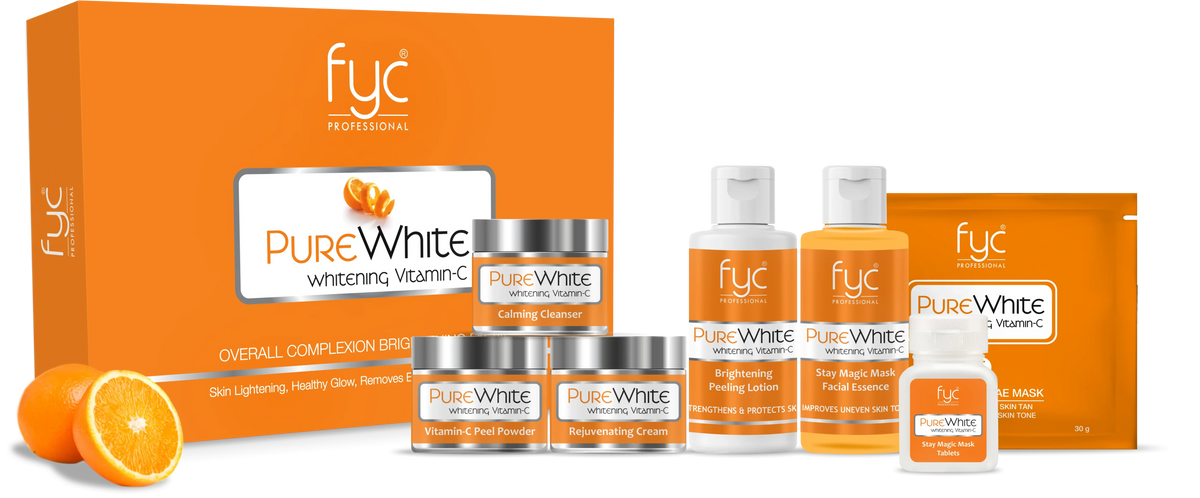 PURE WHITE WHITENING VITAMIN-C FACIAL KIT (500g)
