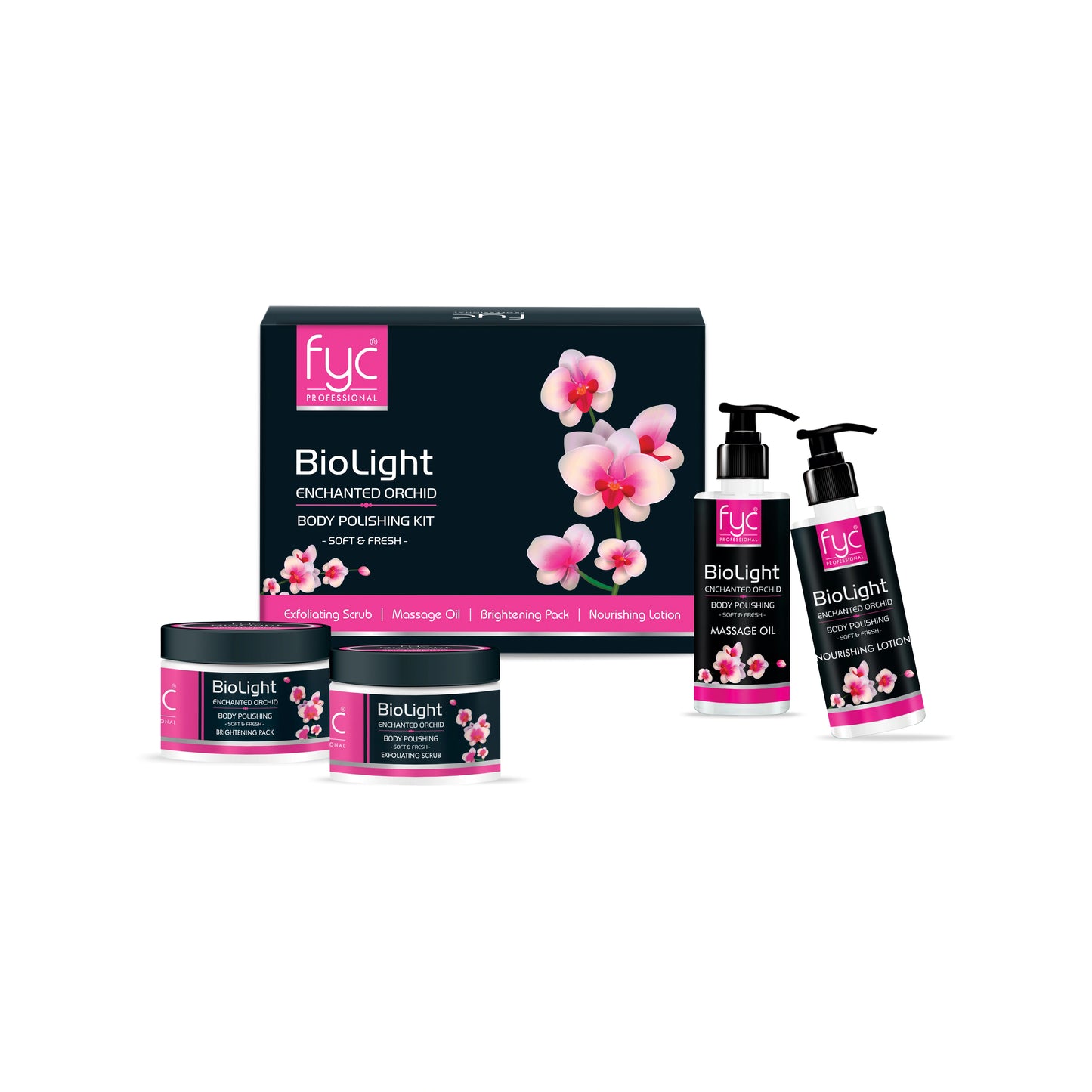 BIOLIGHT ENCHANTED ORCHID BODY POLISHING KIT- (1000g)