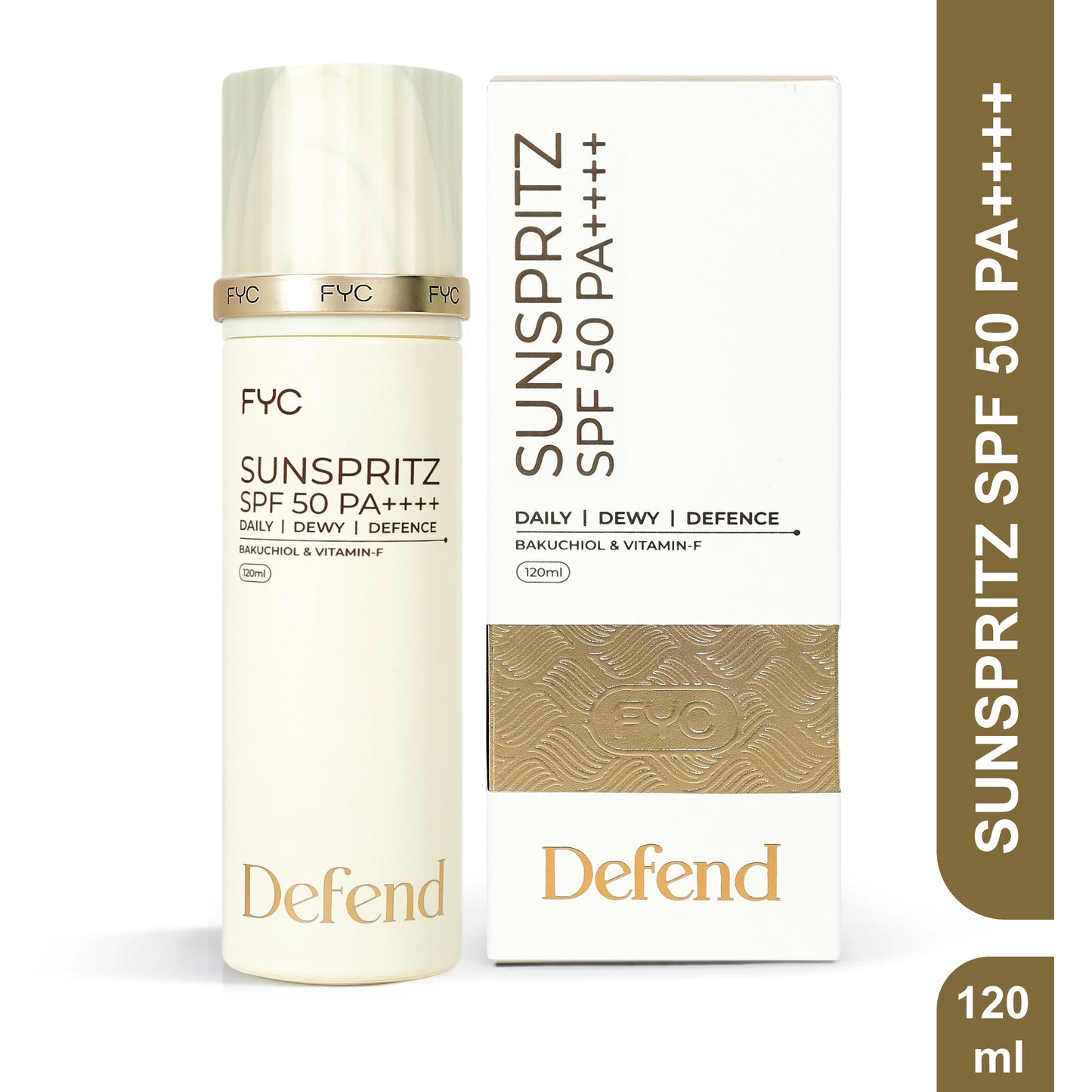 FYC Sunspritz SPF 50 PA++++ (120ml) | Lightweight Sunscreen Spray