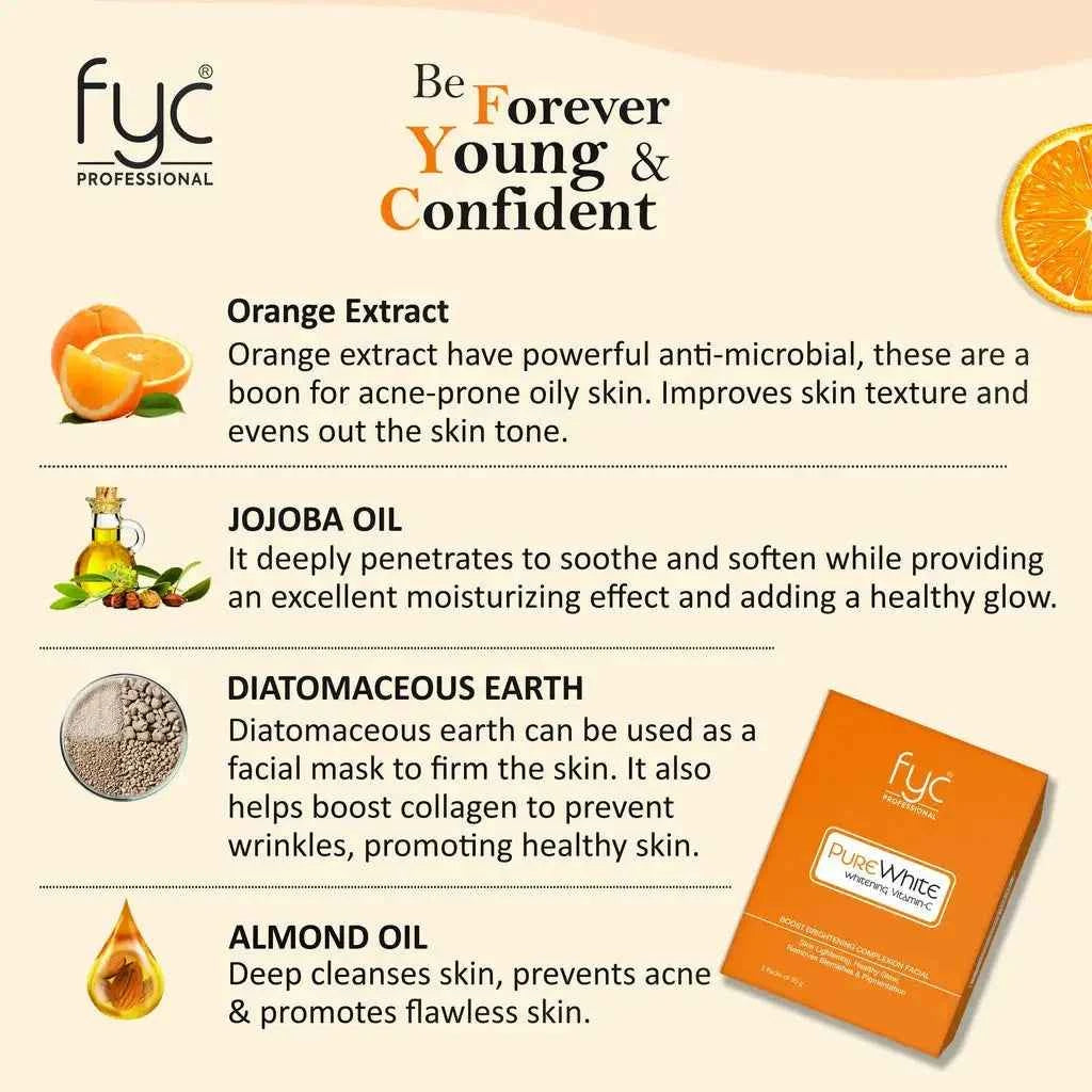 Pure White Vitamin C Facial Kit Pouch