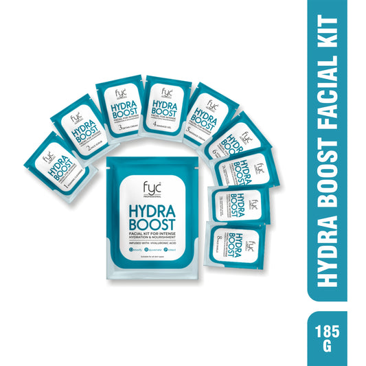 HydraBoost Facial Kit Pouch 185g - 8 Step Facial Kit