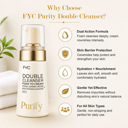 FYC Professional Purify Double Cleanser Foam to Cream