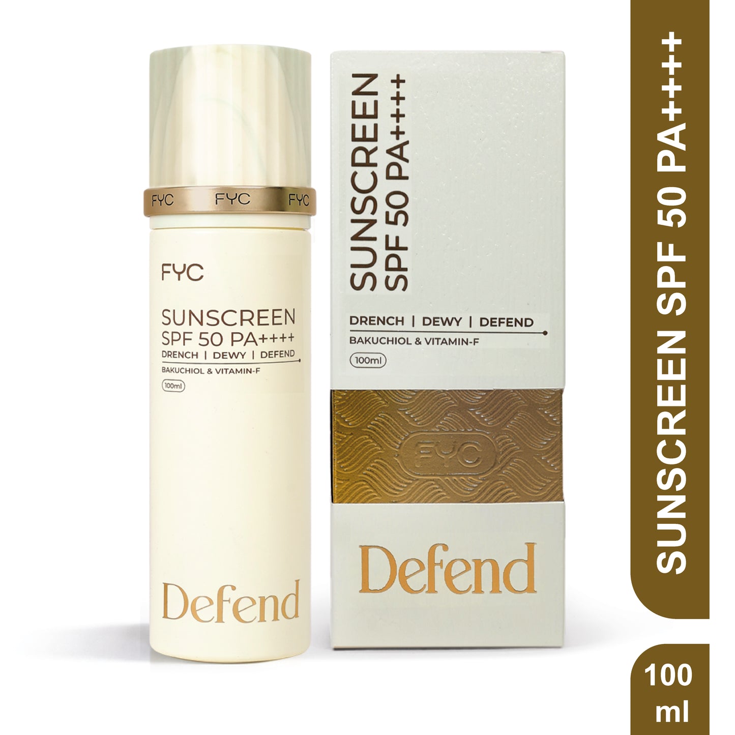 FYC Sunscreen SPF 50 PA++++ (100ml) | Lightweight Broad Spectrum Protection