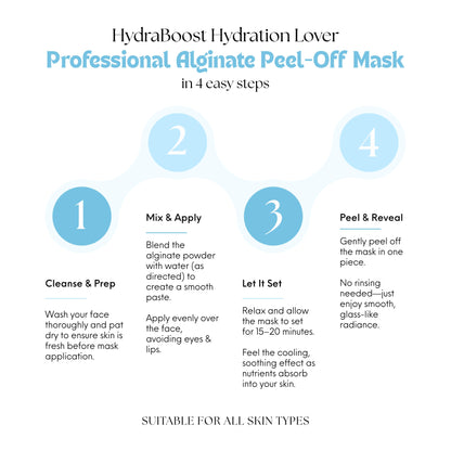 Hydraboost Alginate Peel-Off Face Mask | Deep Hydration & Glow