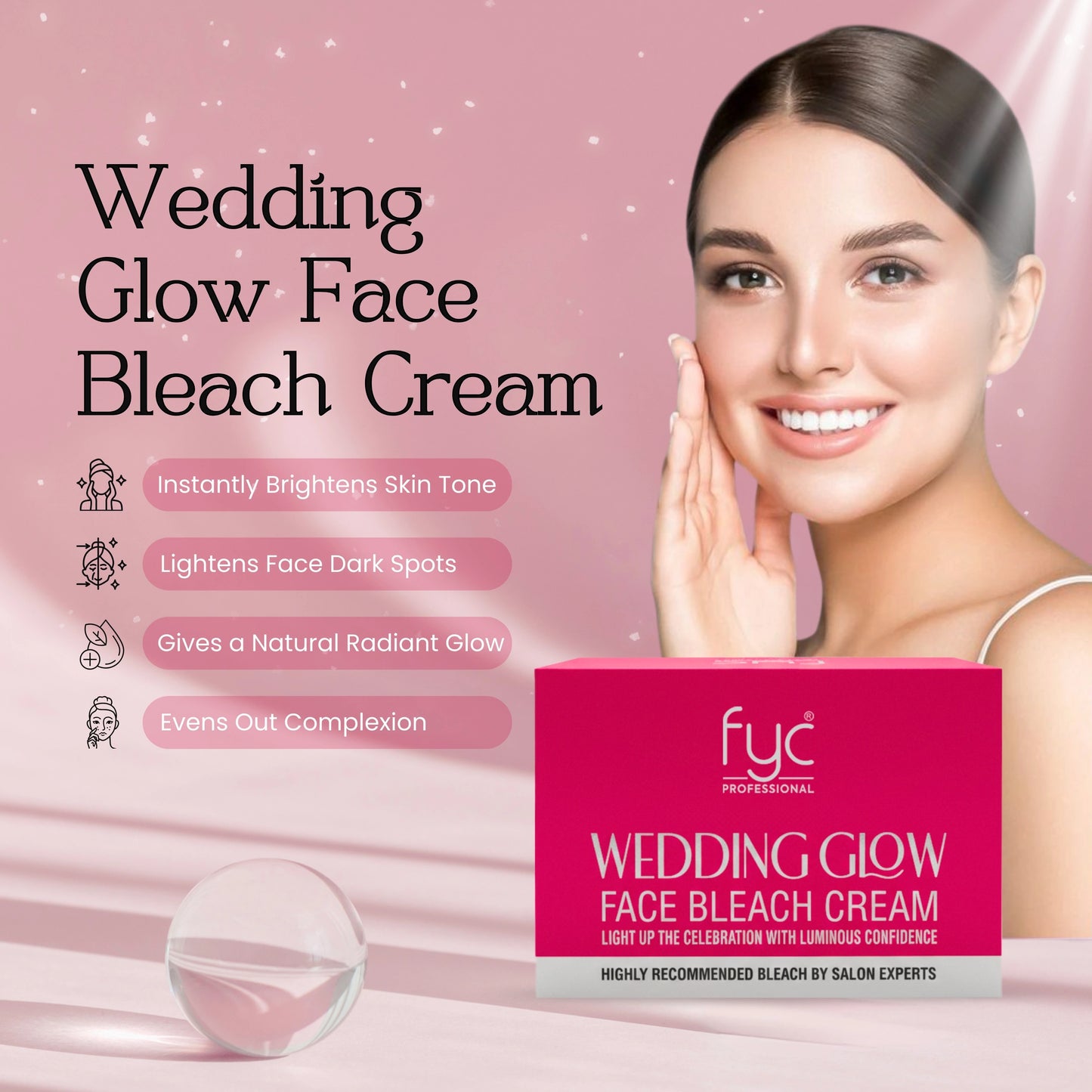 Wedding Glow Face Bleach Cream 270g