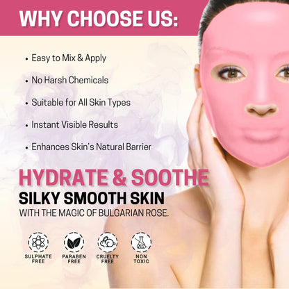 Bulgarian rose peel off mask