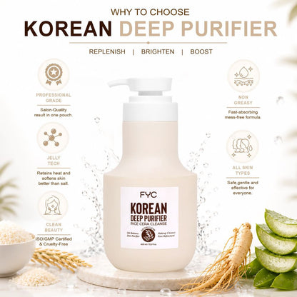 FYC Korean Deep Purifier Face Cleanser with Rice Water & Ginseng Oil
