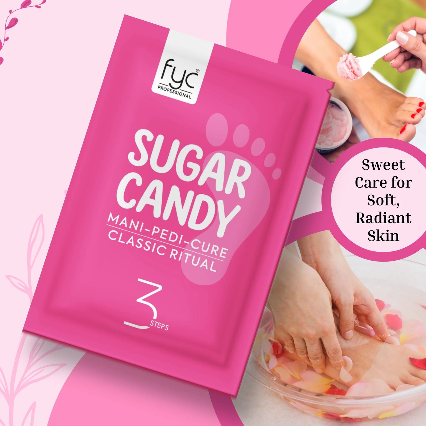 SUGAR CANDY 3 STEP PEDICURE – Pack of 2