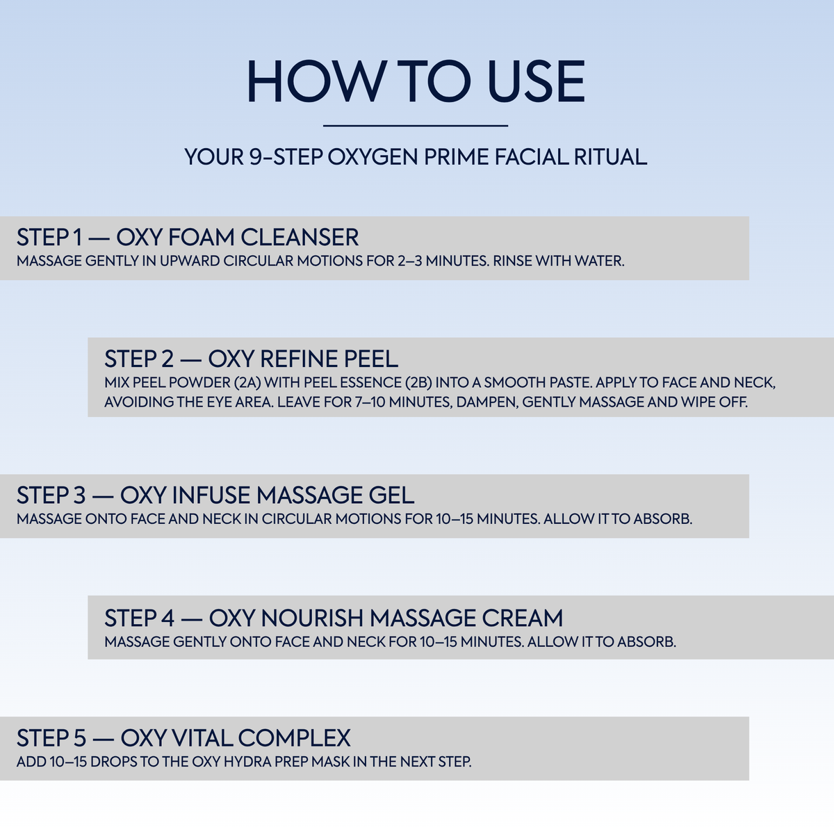 FYC PROFESSIONAL Oxygen Prime 9-Step Facial Kit with Niacinamide & Hyaluronic Acid – Pack of 2 (370 g)