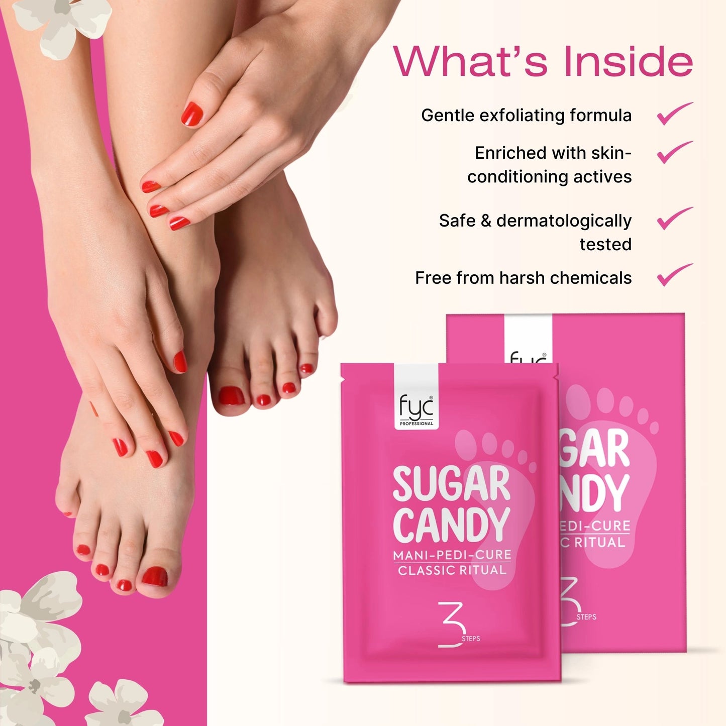 SUGAR CANDY 3 STEP PEDICURE – Pack of 2