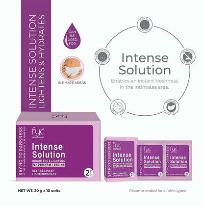 FYC Professional Yavi Cosmetics 2 STEPS OF UNDERARM & BIKINI CARE Deep Cleanser Lightening Pack
