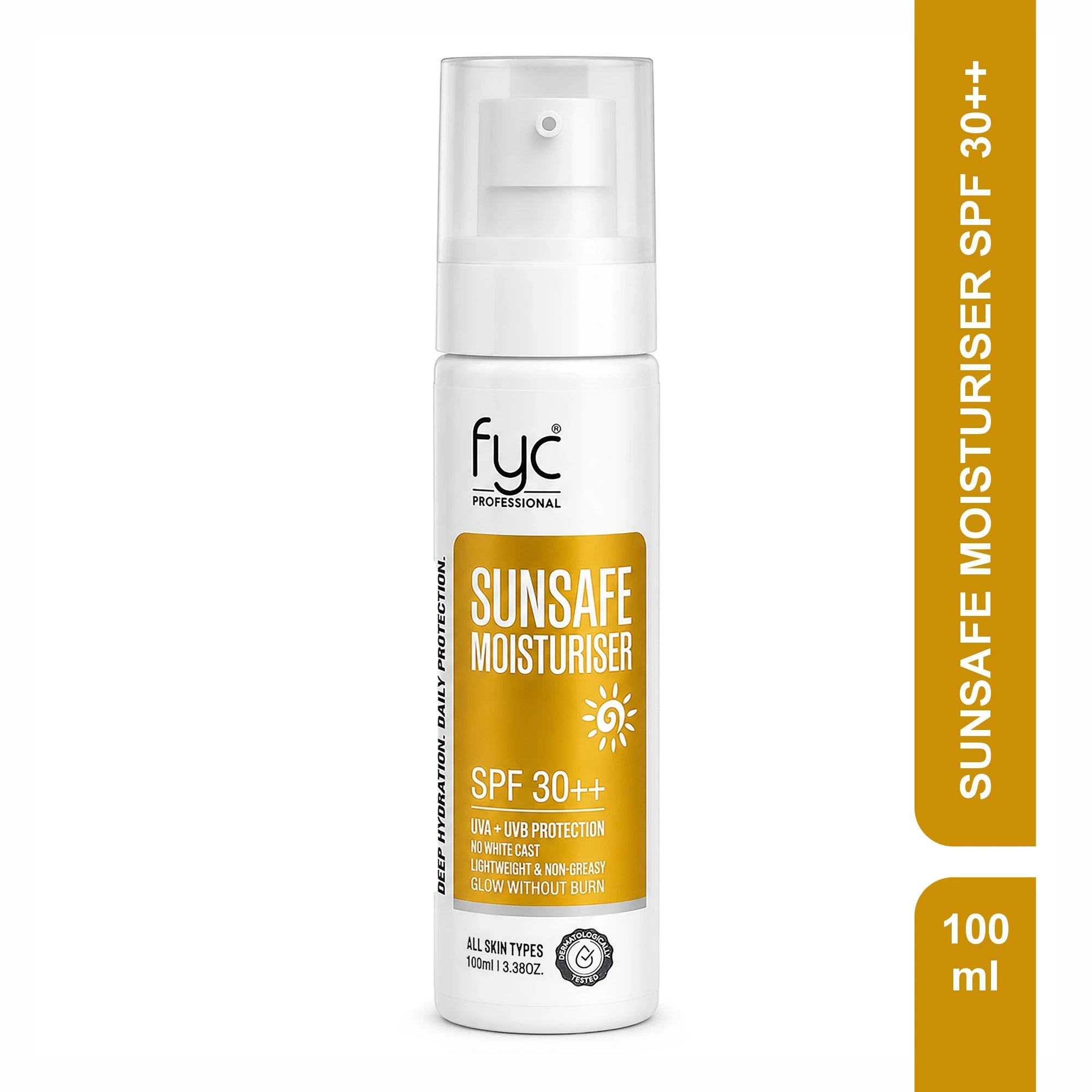 FYC Professional SunSafe Moisturiser SPF Protection & Hydration Lotion ...