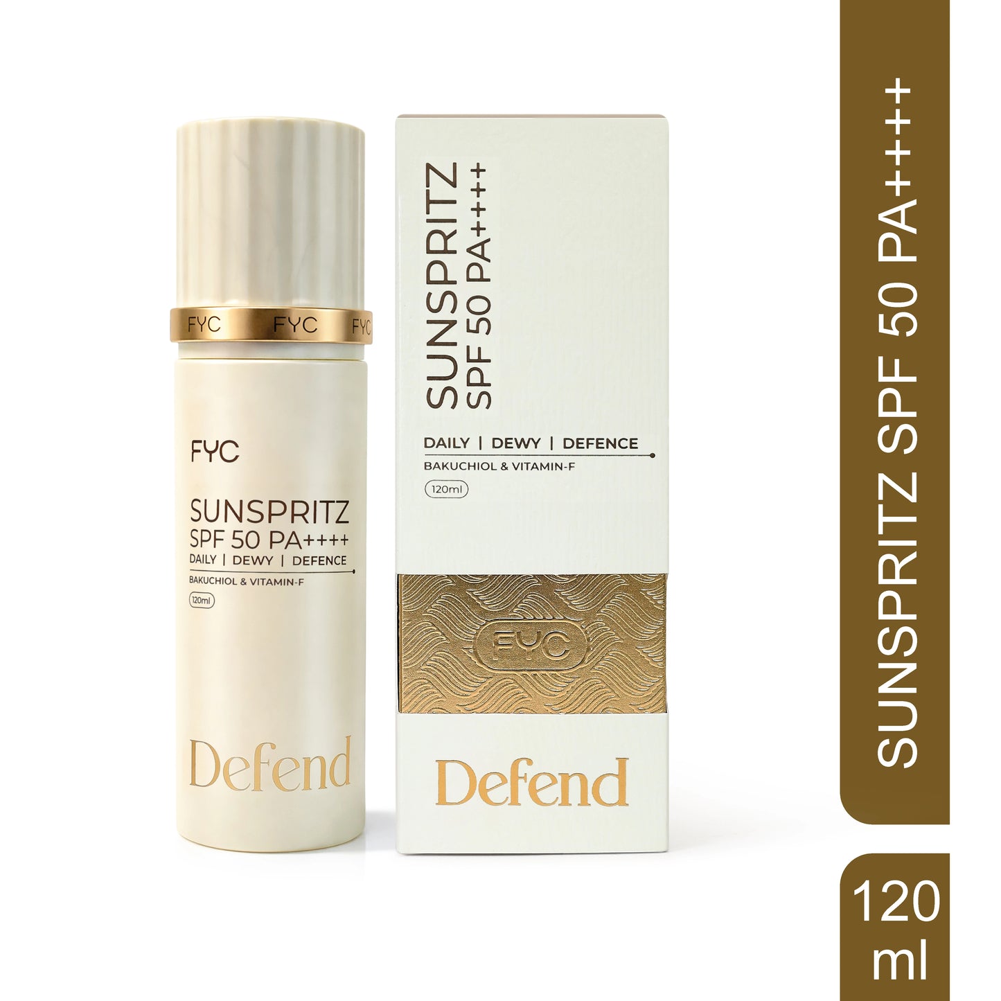 FYC Sunspritz SPF 50 PA++++ (120ml) | Lightweight Sunscreen Spray