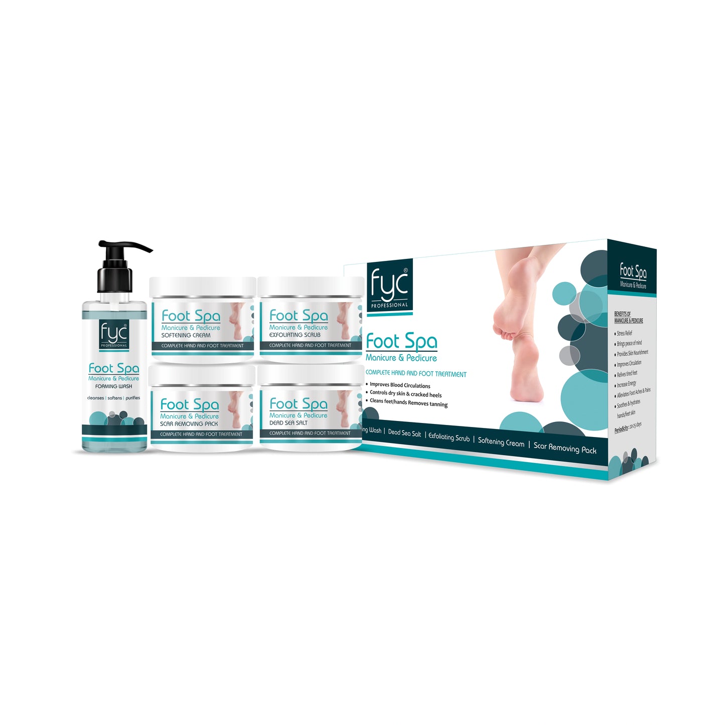 FOOT SPA MANICURE / PEDICURE KIT (1200g)