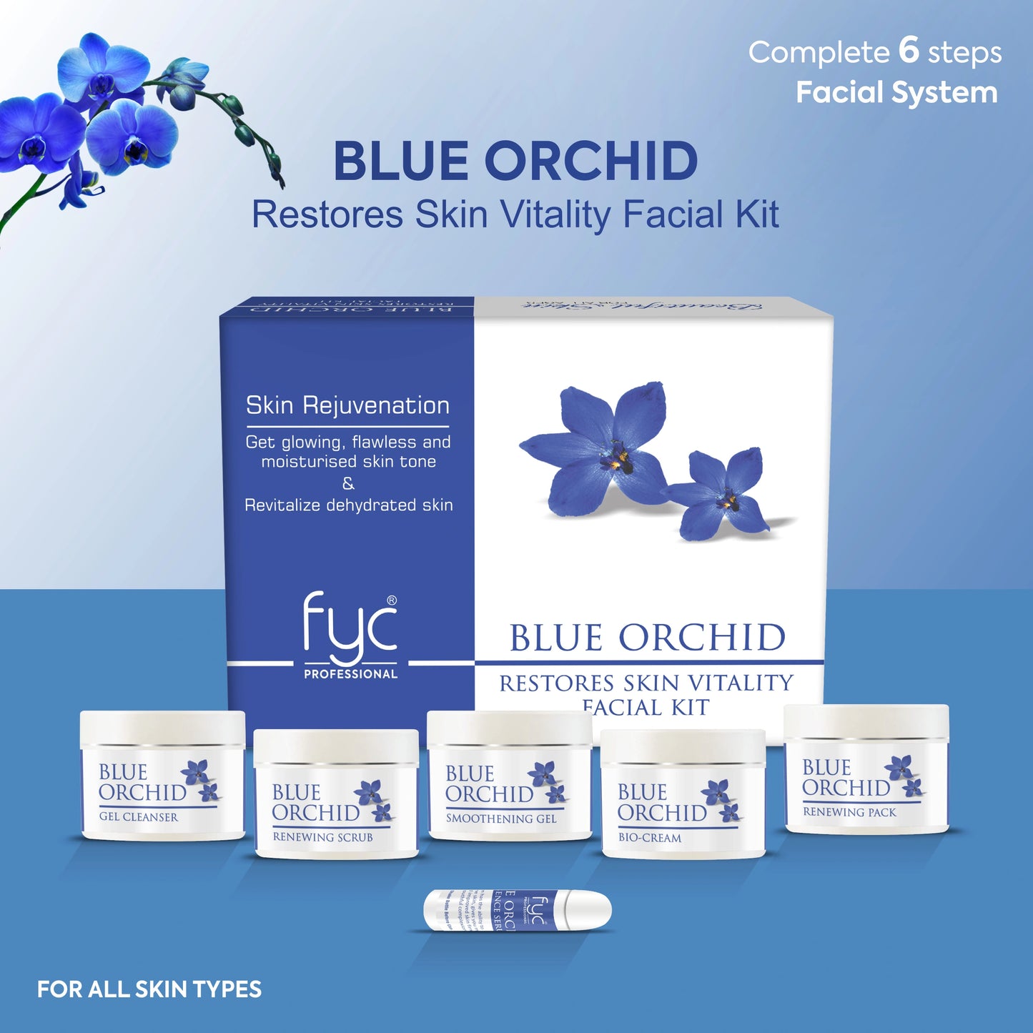BLUE ORCHID FOR FRESH & BRIGHT COMPLEXION FACIAL KIT (260g)