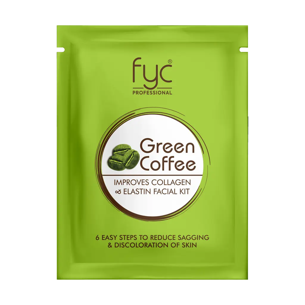 FYC Green Coffee Facial Kit Pouch - Revitalizing & Energizing Skincare Treatment"