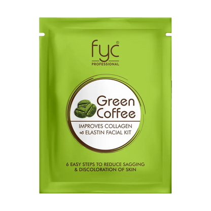 FYC Green Coffee Facial Kit Pouch - Revitalizing & Energizing Skincare Treatment"