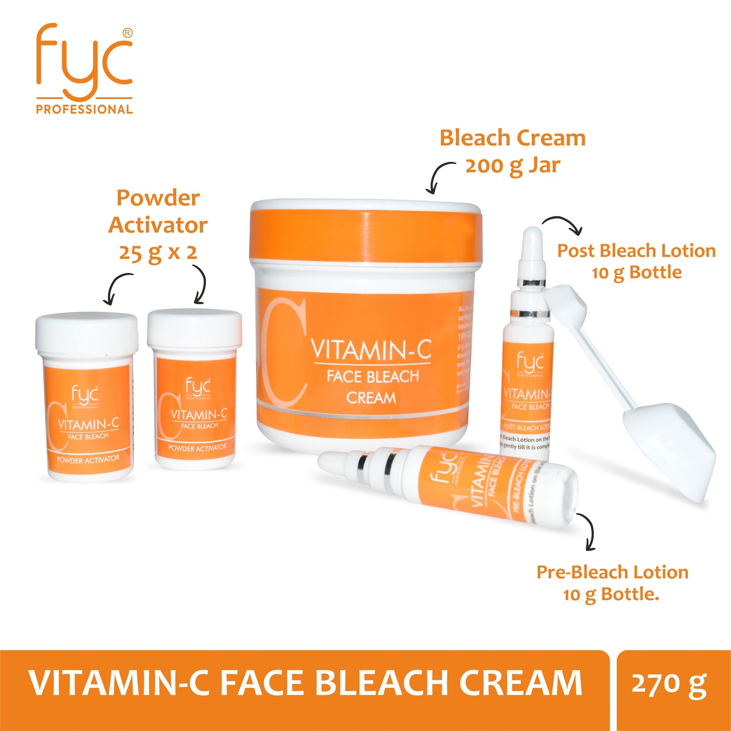 VITAMIN-C FACE BLEACH CREAM – REJUVENATES YOUR NATURAL GLOW COMBO (540g)