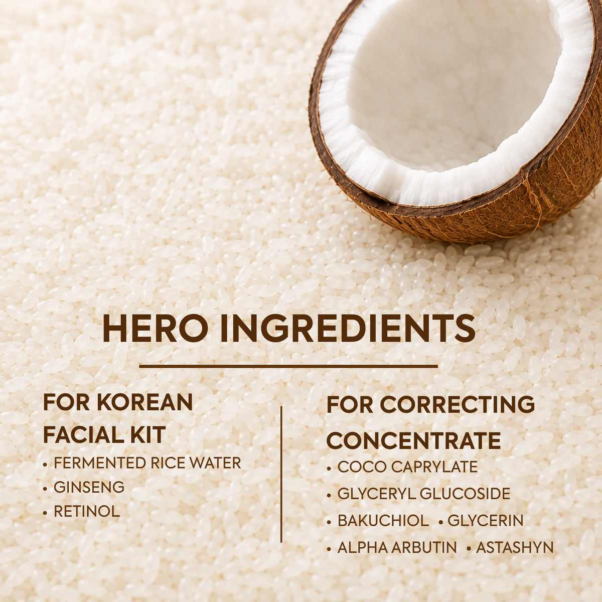 Korean Facial Kit + Correcting Concentrate | Restore & Radiate Combo