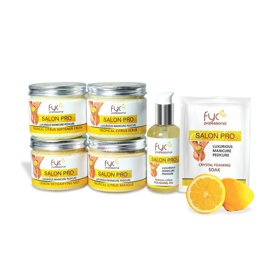 fyc salon pro lemon manicure pedicure soak kit 